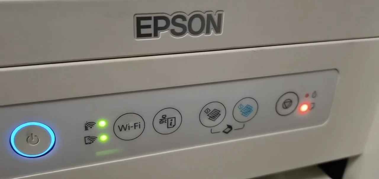 爱普生3153打印机固件更新失败墨水灯闪打印机型号变ET2710